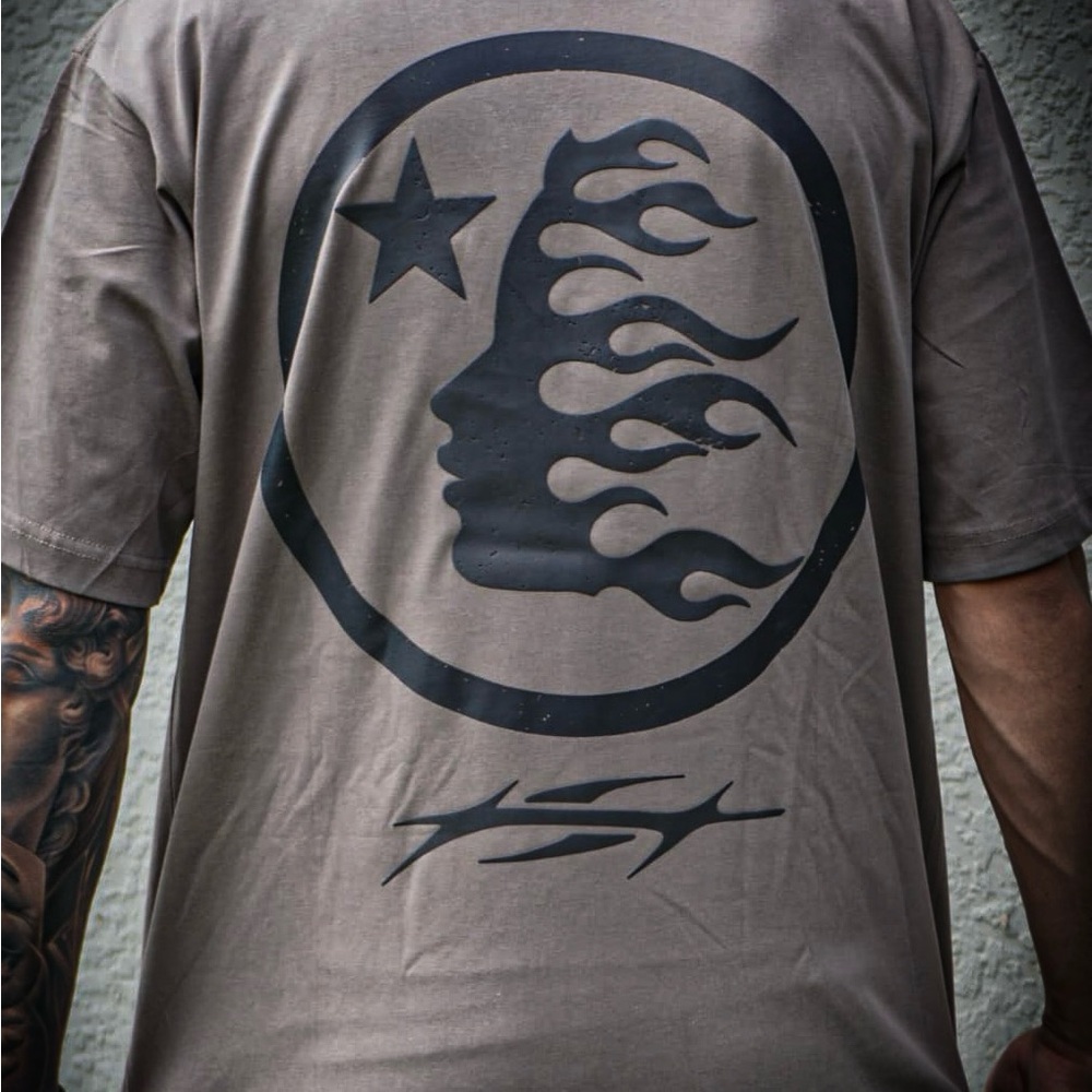 Men's Graphic Tee in Brown with Bold Design